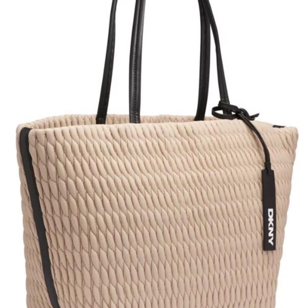 DKNY Mack Nylon Large Tote with Black Accents